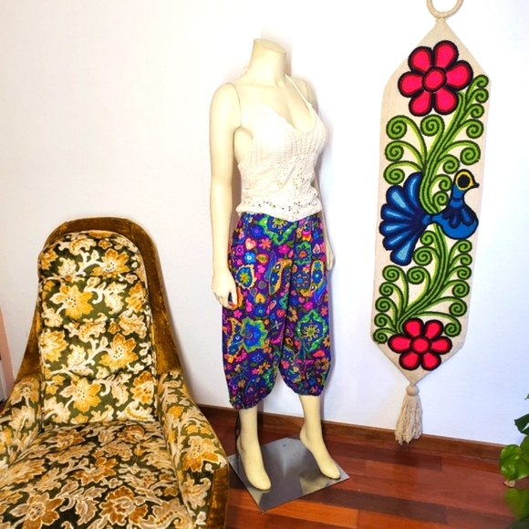 Funky 60s Knickers Harem Pants Vtg - Picture 1 of 6